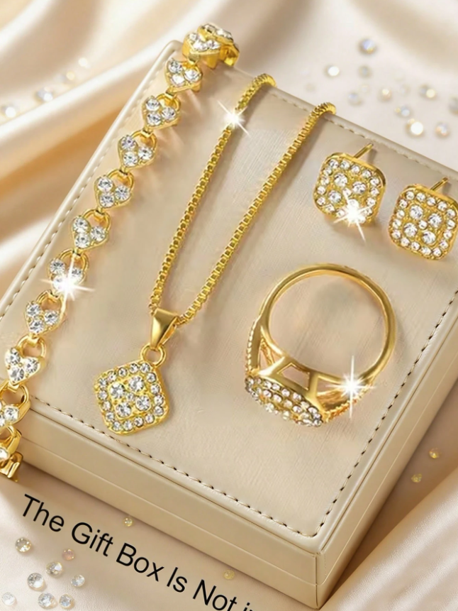 6pcs Luxury Gold Jewelry Set –